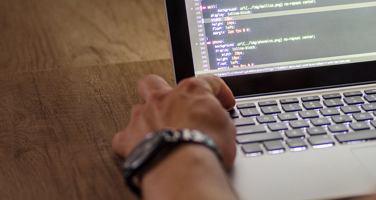 Professional website design on a laptop